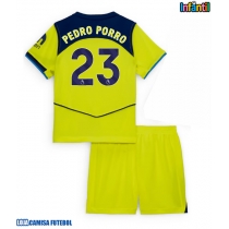 Camisa de Futebol Tottenham Hotspur Pedro Porro #23 Equipamento Alternativo Infantil 2025-26 Manga Curta (+ Calças curtas)
